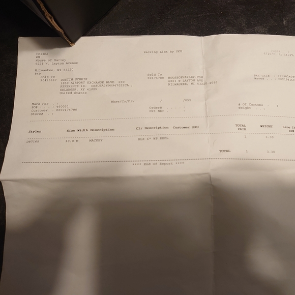 Brand New Harley Davidson womens Mackey shoe/boot size 10 - Picture 7 of 7